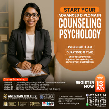 Advanced Diploma in Counseling Psychology