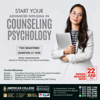 Advanced Diploma in counseling Psychology