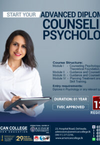 Advanced Diploma in Counseling Psychology