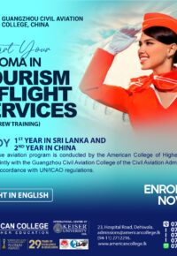 Diploma in Tourism & Flight Services