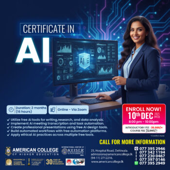 Certificate in AI