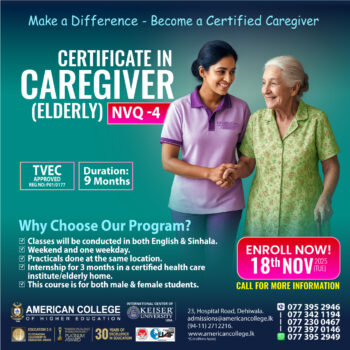 Certificate in Caregiver (Elderly)