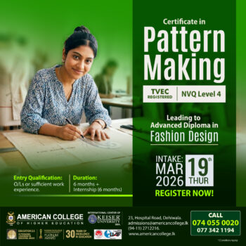 Certificate in Pattern Making