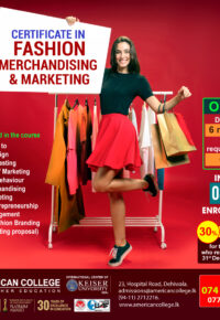 Certificate in Fashion Merchandising & Marketing