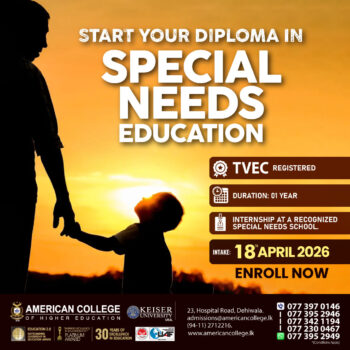 Diploma in Special Needs Education